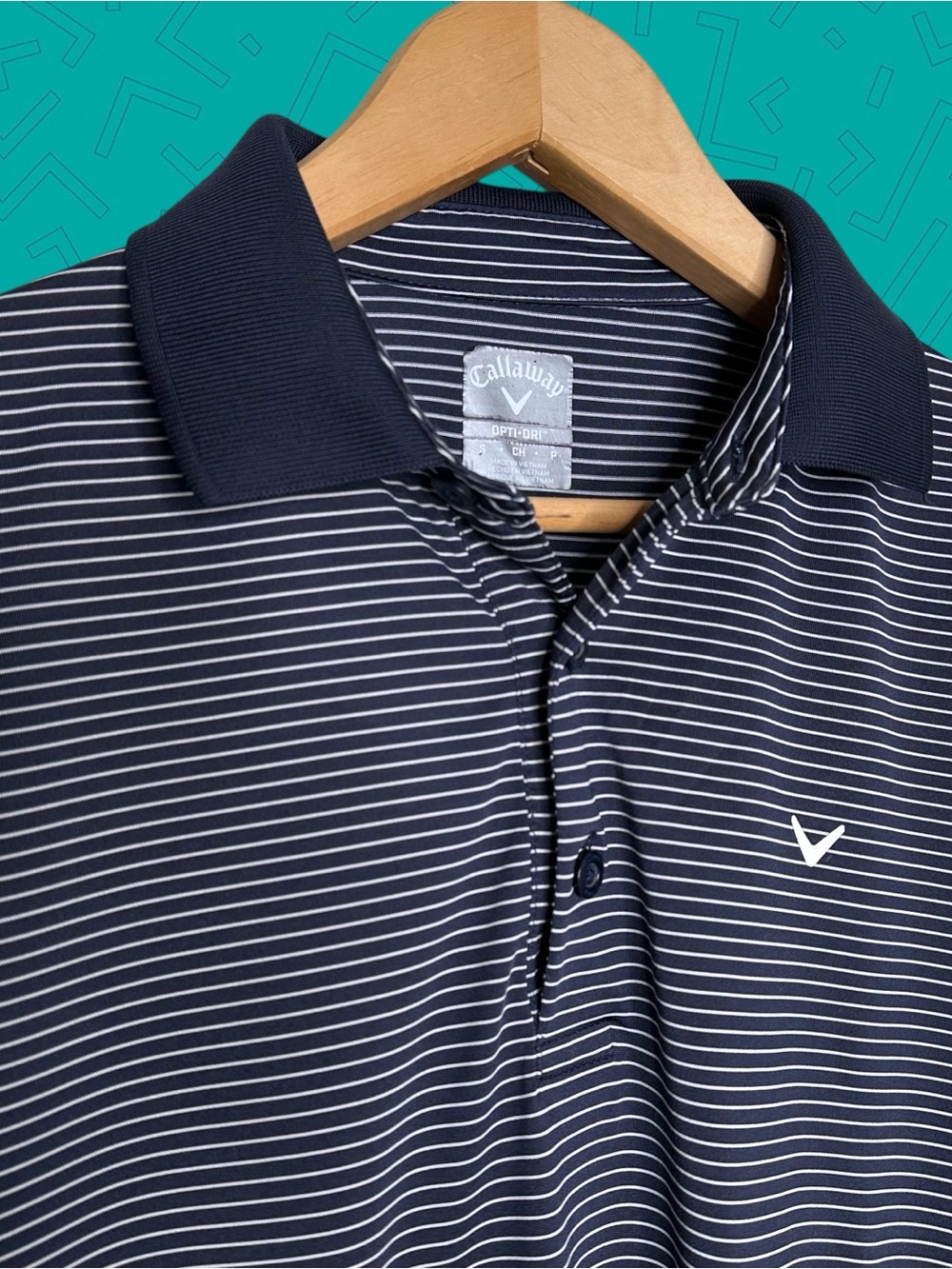 Callaway Opti-Dri Striped Performance Golf Polo